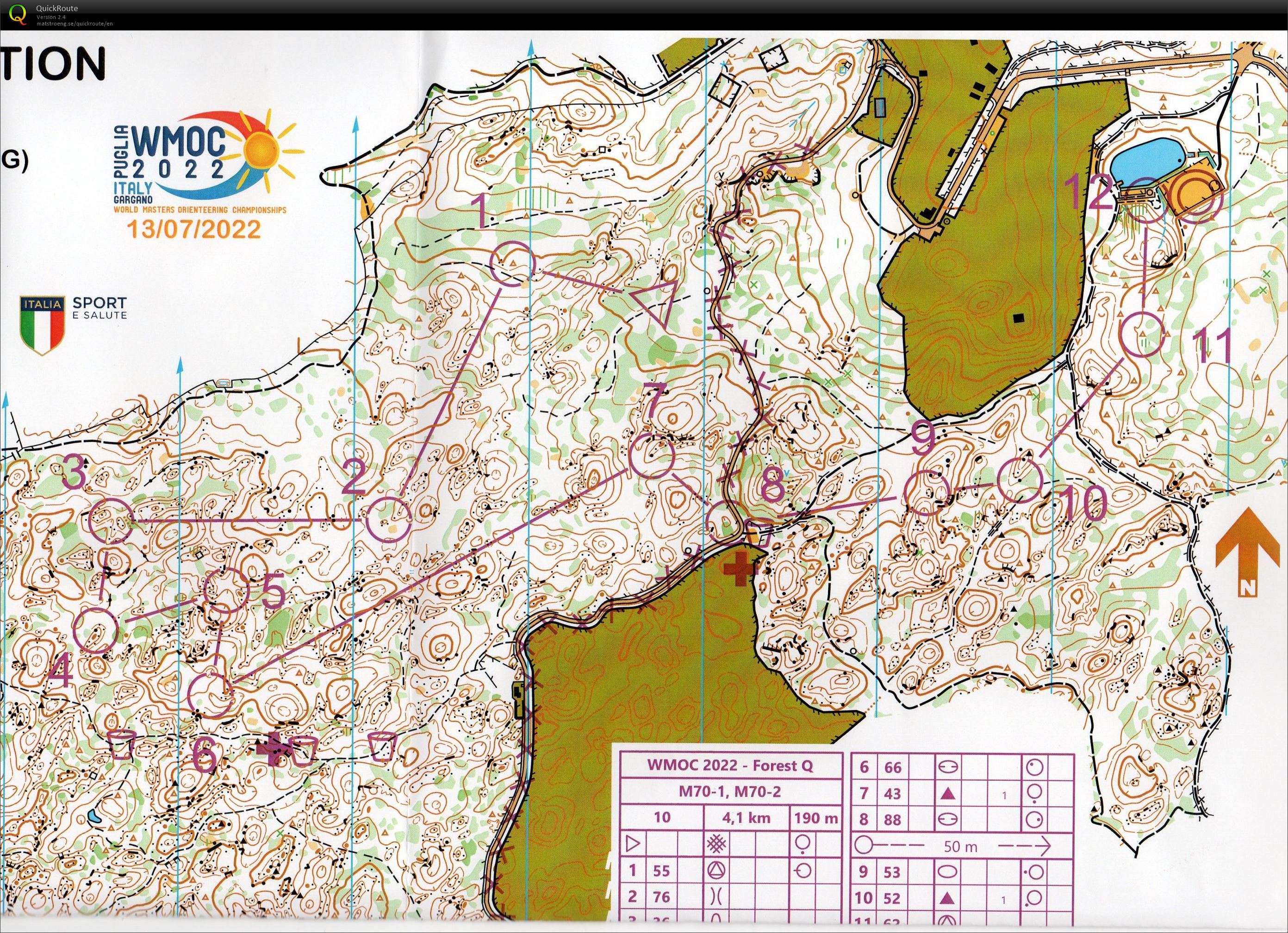 WMOC, Forest kval, M70 (13-07-2022)