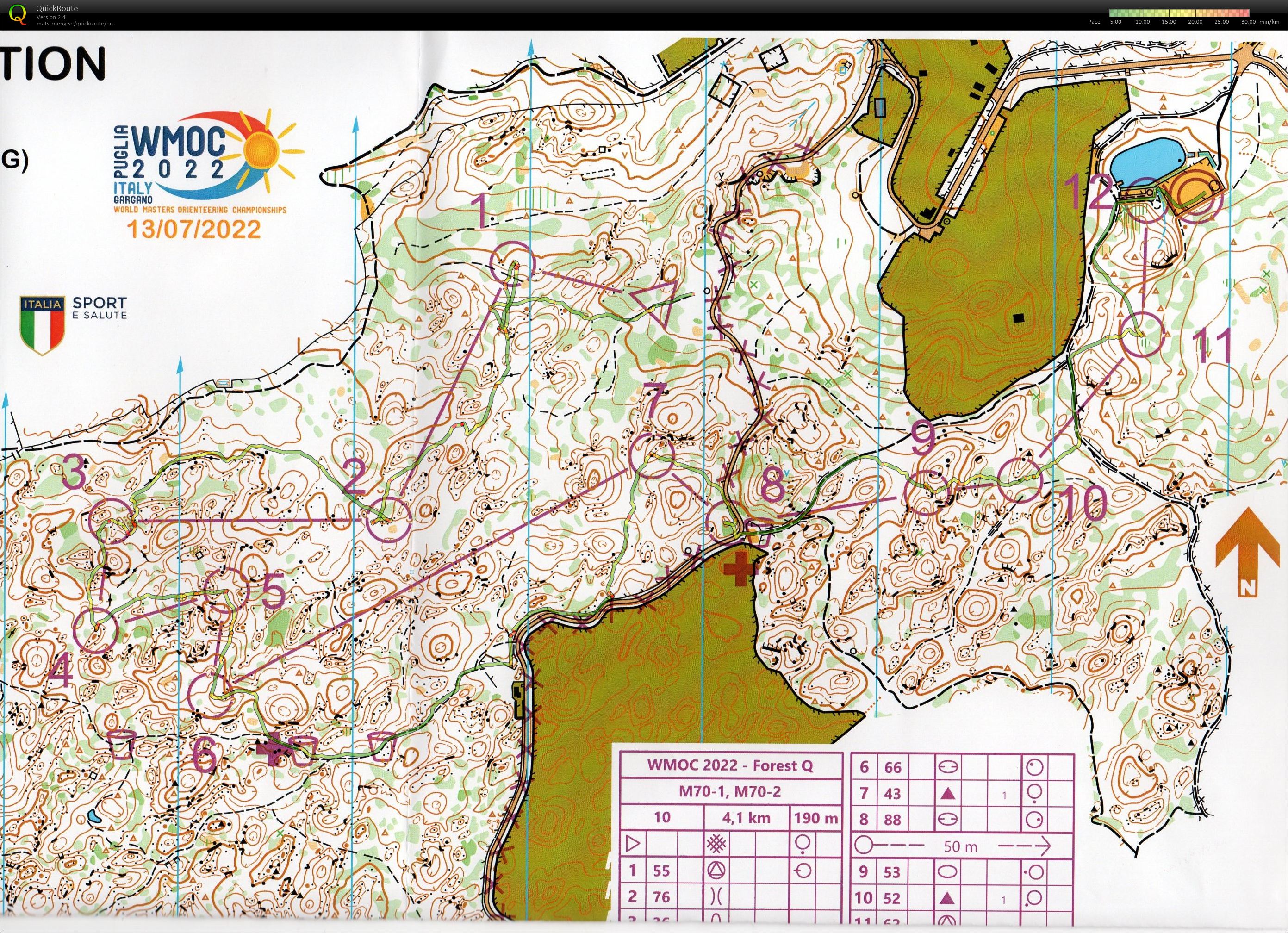 WMOC, Forest kval, M70 (13.07.2022)