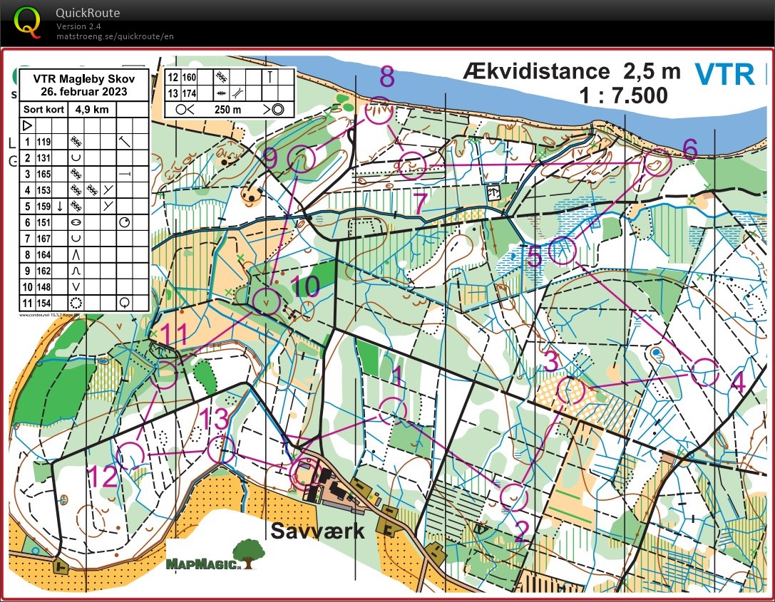 VTR 12. løb, svær kort (2023-02-26)