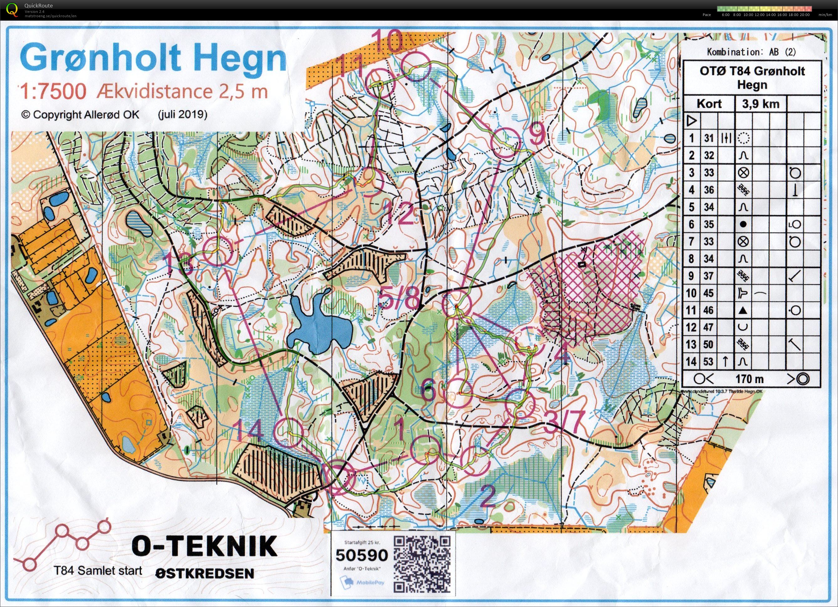 OTØ T84, Kort bane (04.03.2023)