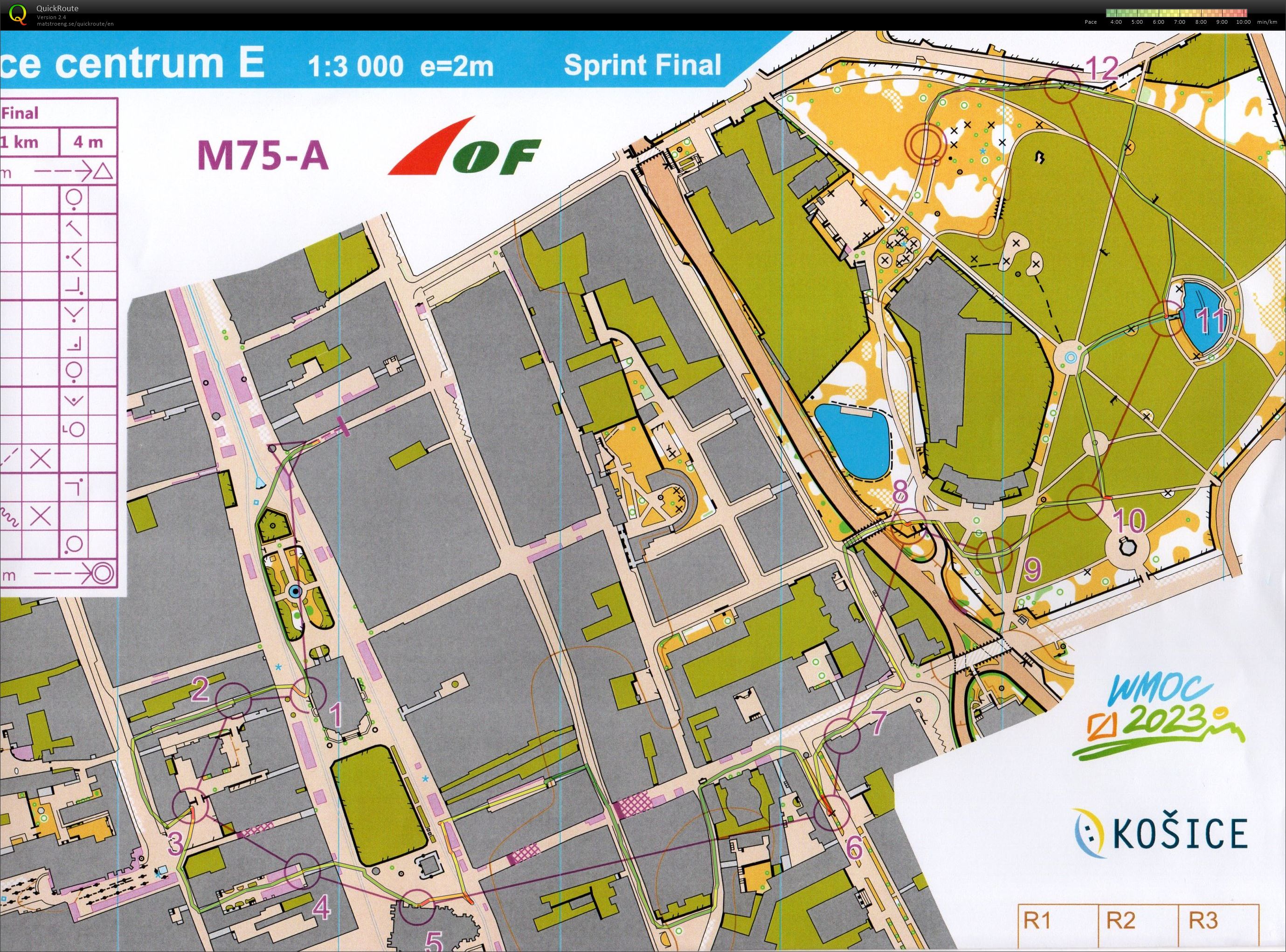 WMOC Sprint Final M75-A (13-08-2023)