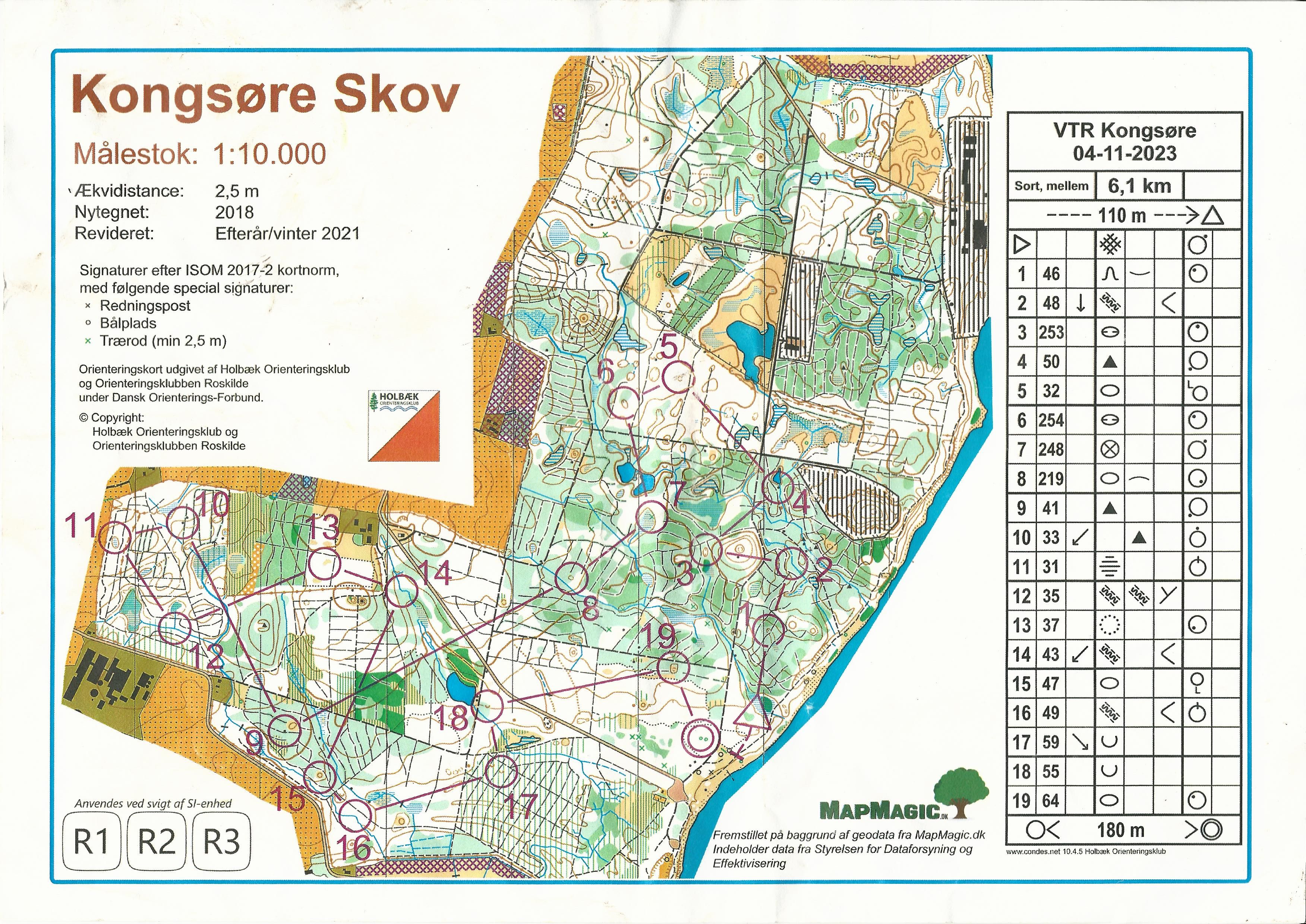 VTR og Klubmesterskab Kongsøre Skov (04-11-2023)