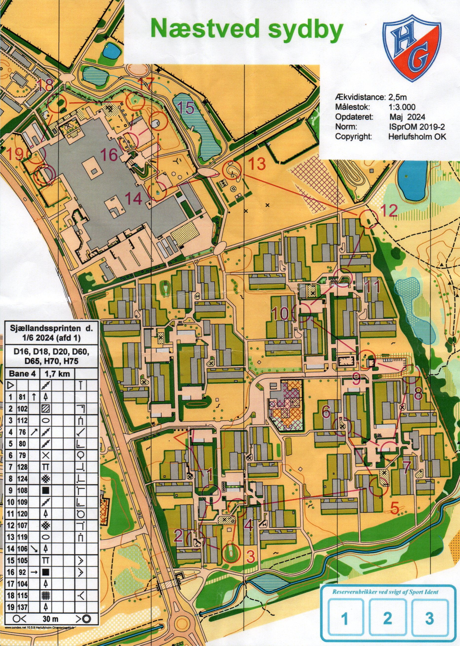 Sjællandssprinten 1, H75 (01-06-2024)