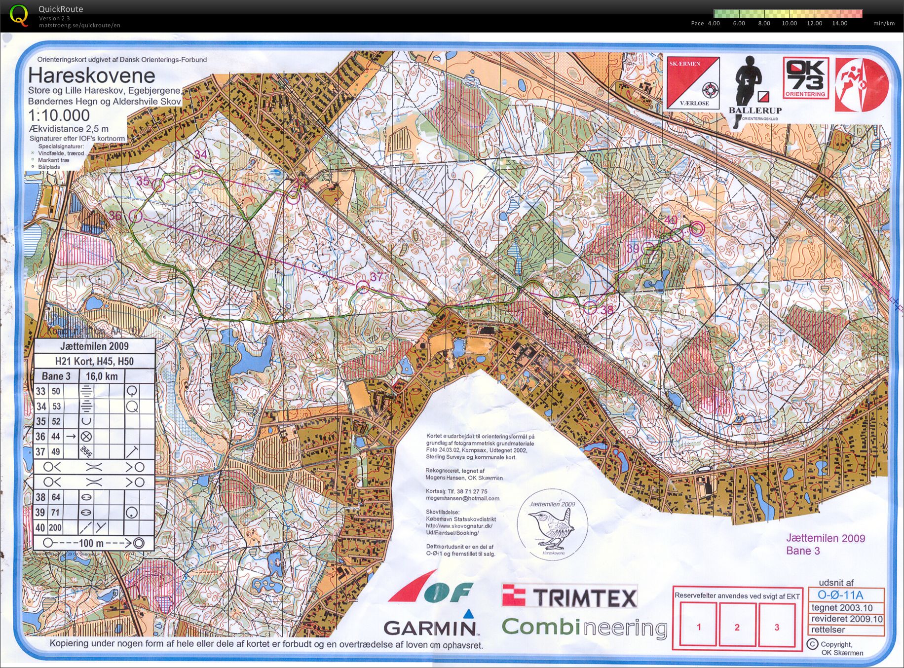 Jættemilen 2009, Post 33-40 (08/11/2009)