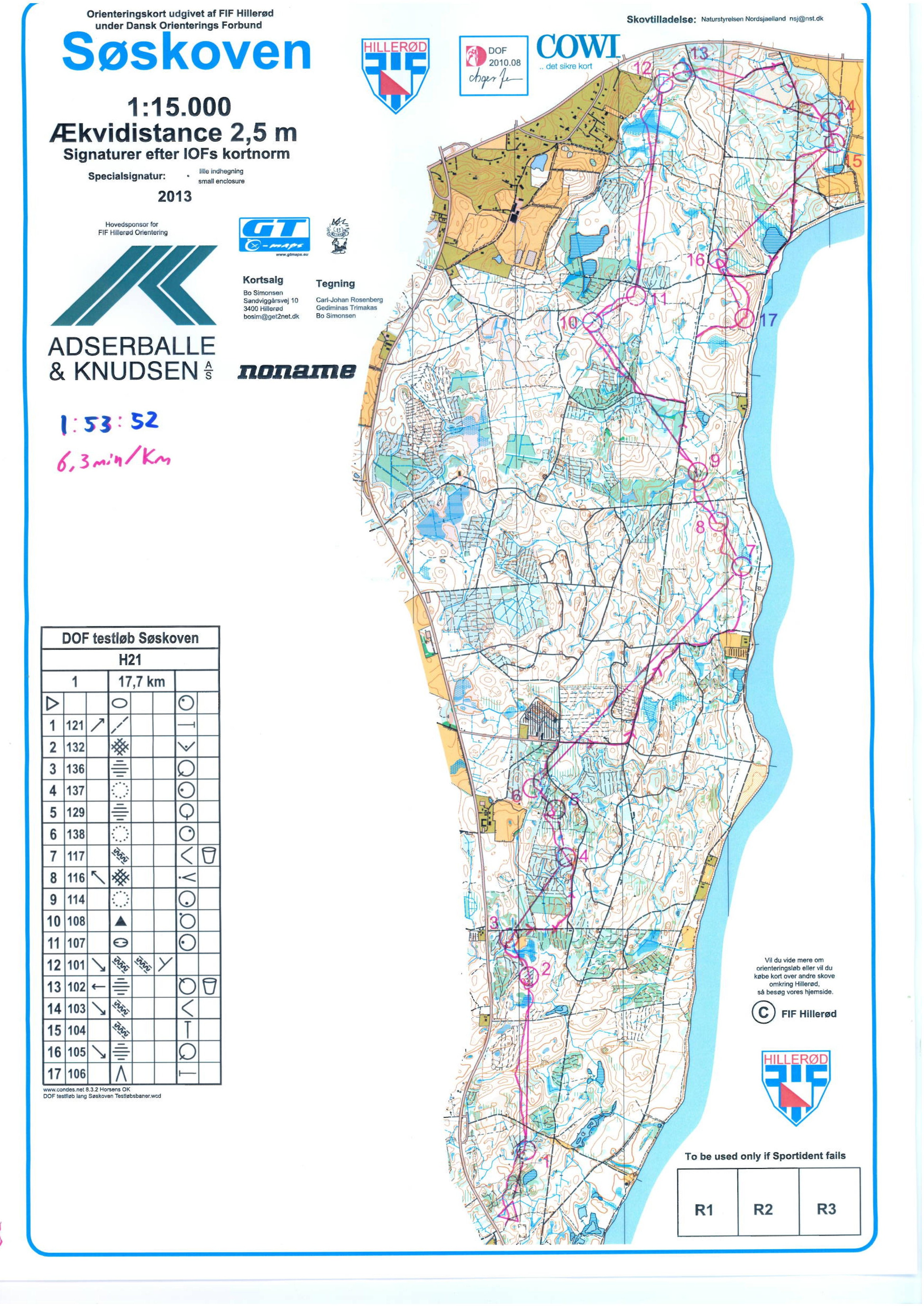 Testløb 2013 Lang distance  - del 1 (2013-05-20)
